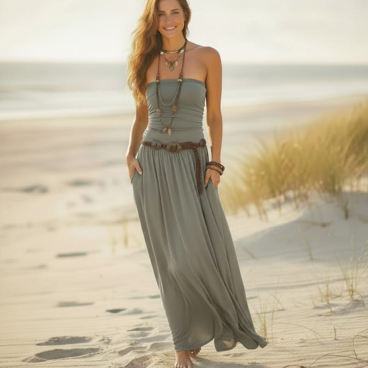 Runa Strapless Maxi Dress
