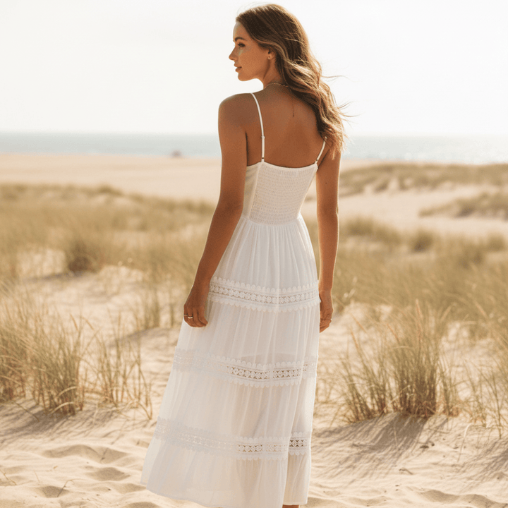 Grazia Lace Panel Maxi Dress
