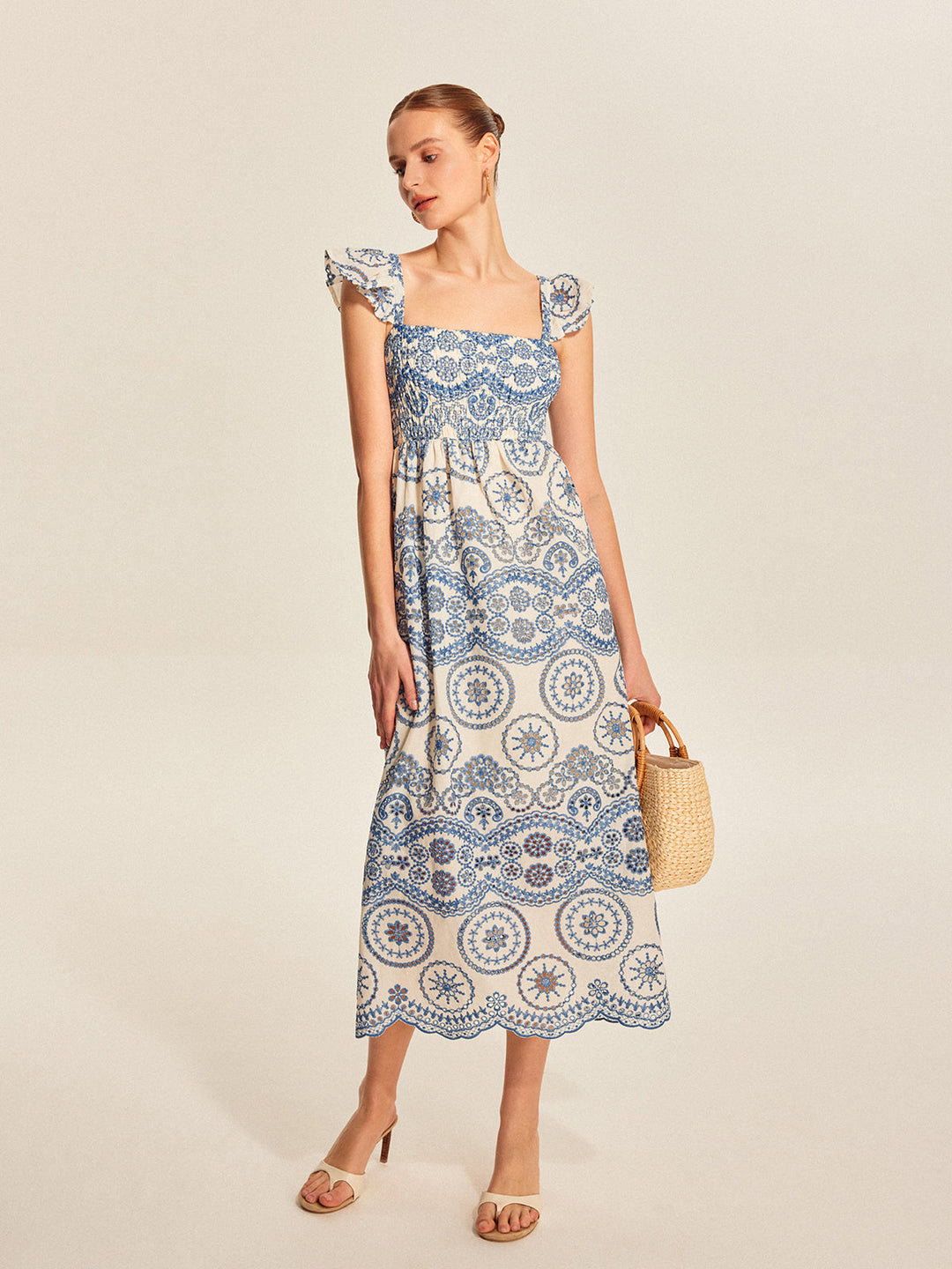 Capri Printed Midi Dress