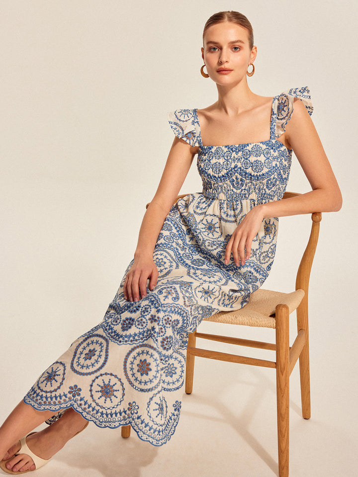 Capri Printed Midi Dress