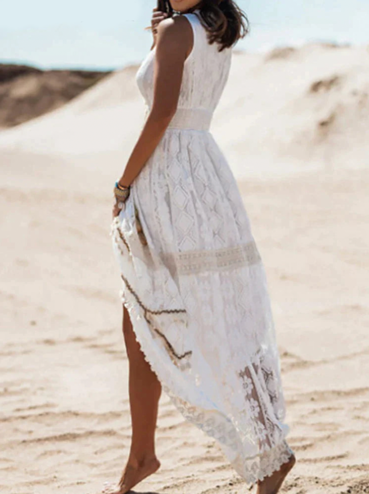 Santorini Lace Maxi Dress