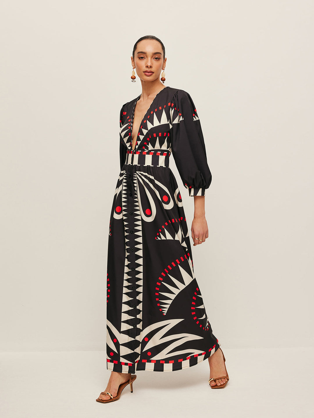 Azura Printed Maxi Dress