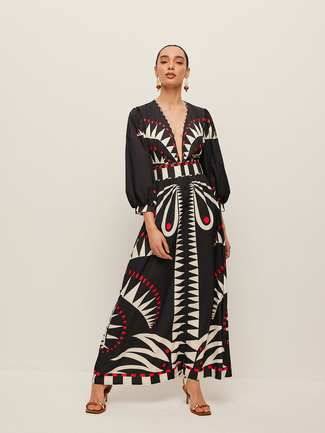 Azura Printed Maxi Dress