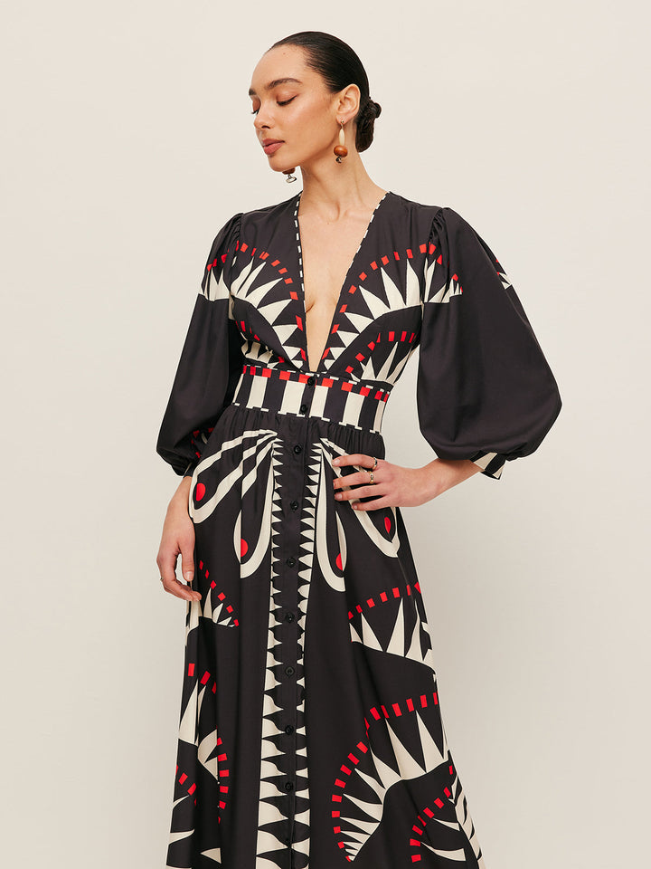 Azura Printed Maxi Dress