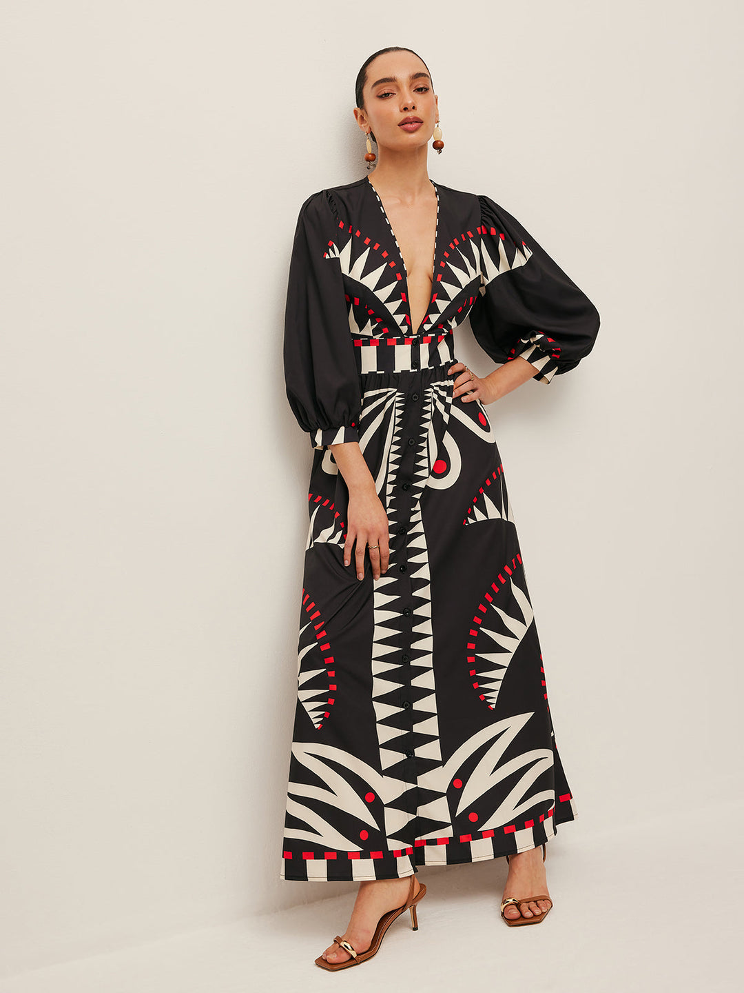 Azura Printed Maxi Dress