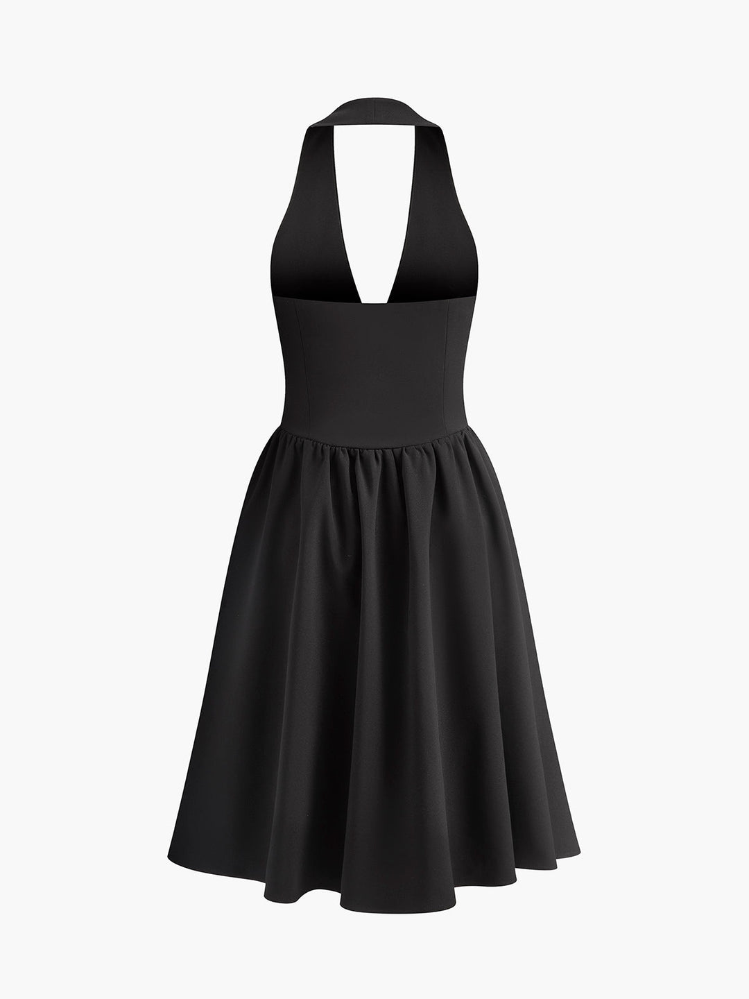 Noir Halter Mini Dress