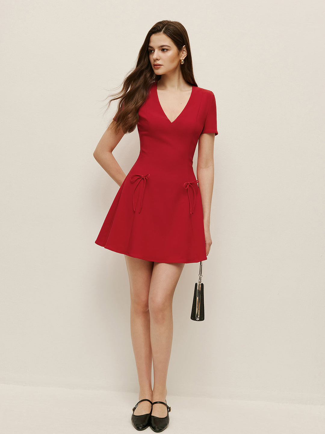 Valentina Tie-Waist Mini Dress