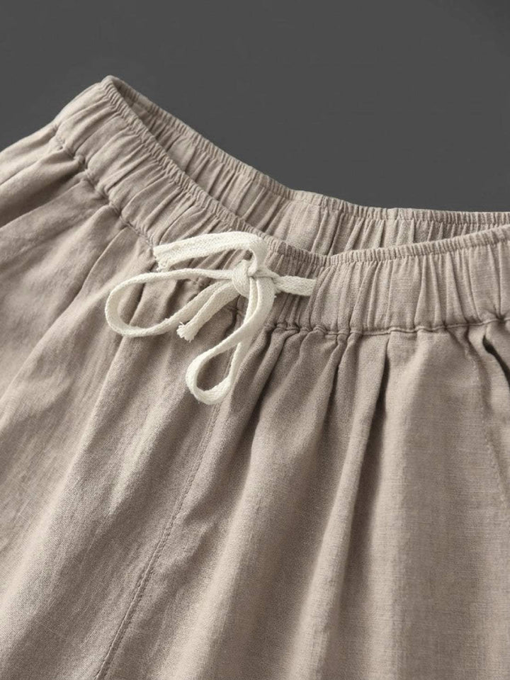 Harper Drawstring Linen Pants
