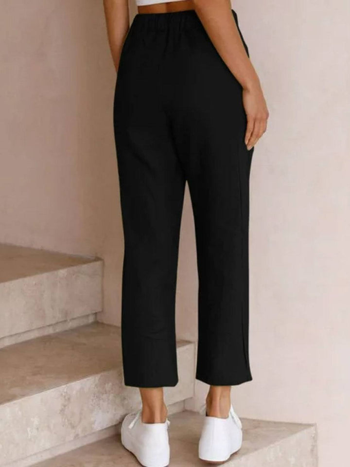 Harper Drawstring Linen Pants