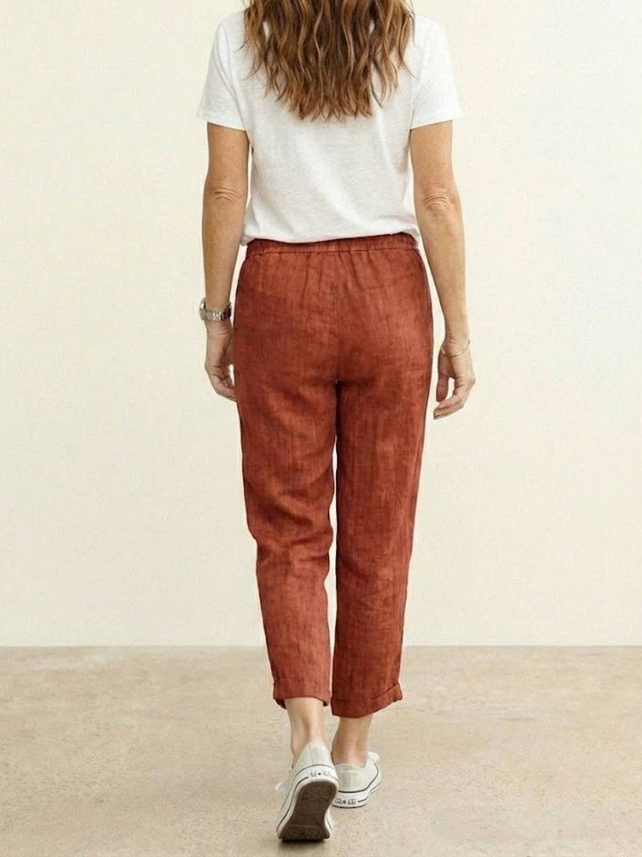 Harper Drawstring Linen Pants