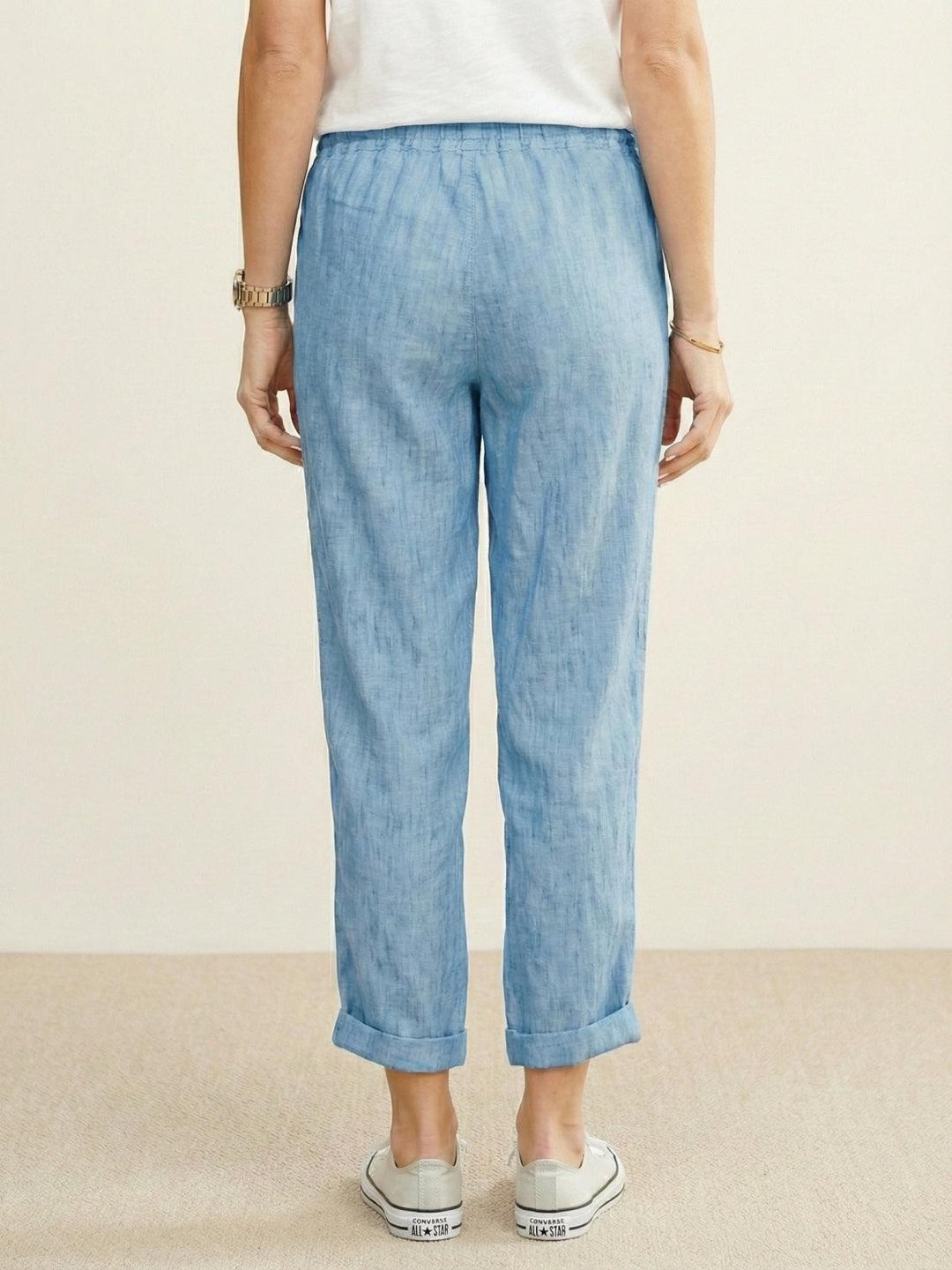 Harper Drawstring Linen Pants