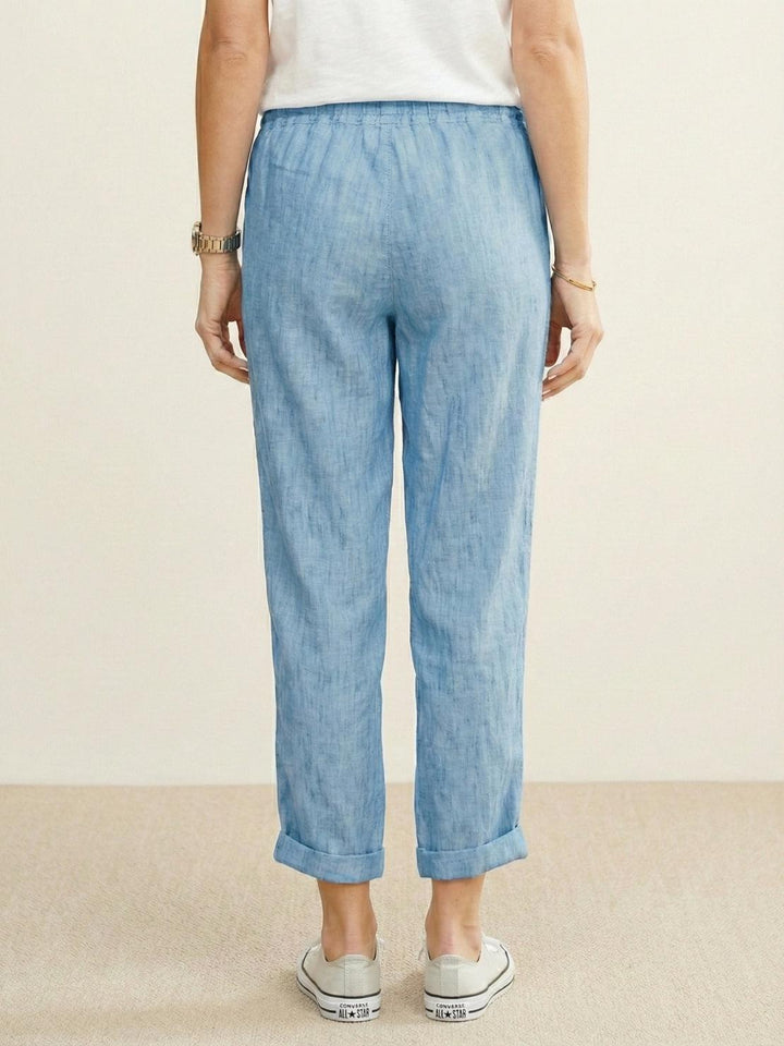 Harper Drawstring Linen Pants