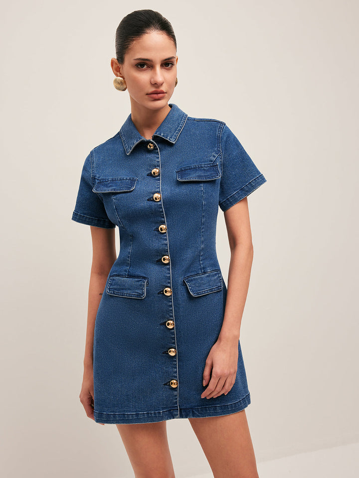 Monroe Denim Mini Dress