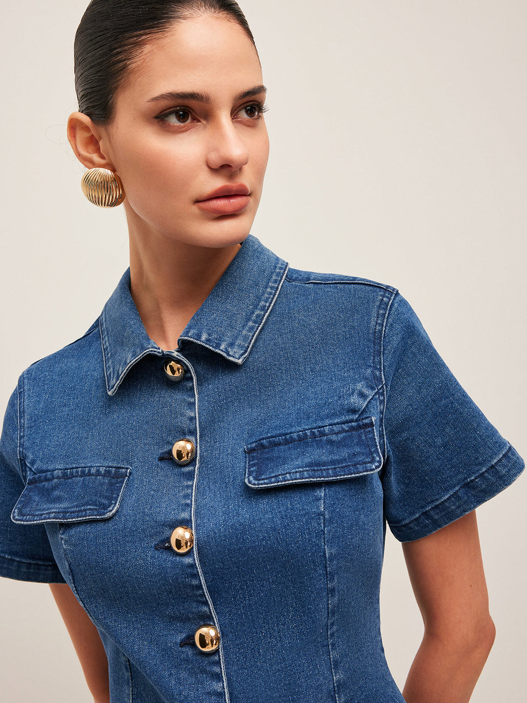 Monroe Denim Mini Dress