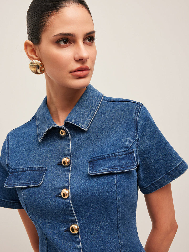 Monroe Denim Mini Dress