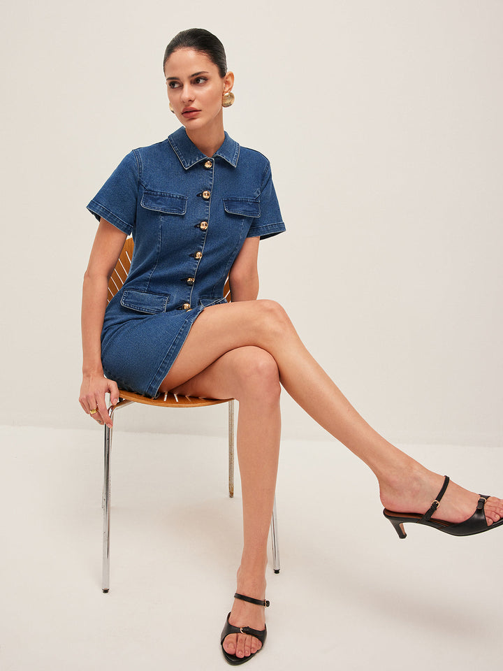 Monroe Denim Mini Dress