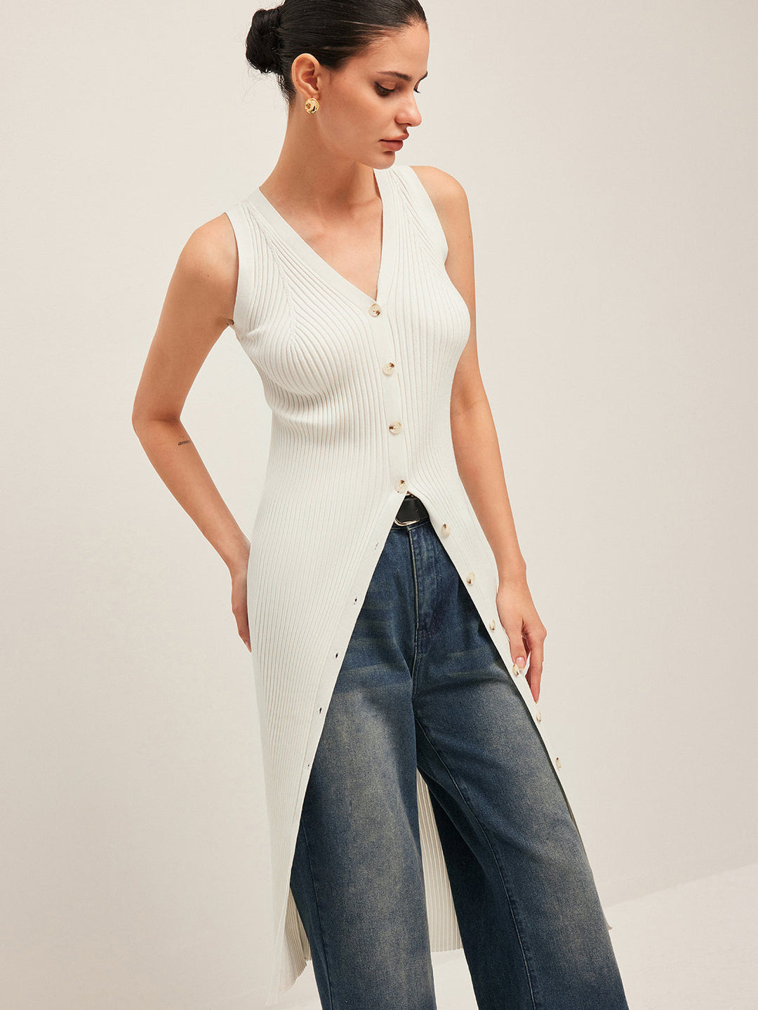 Soleil Knit Maxi Vest