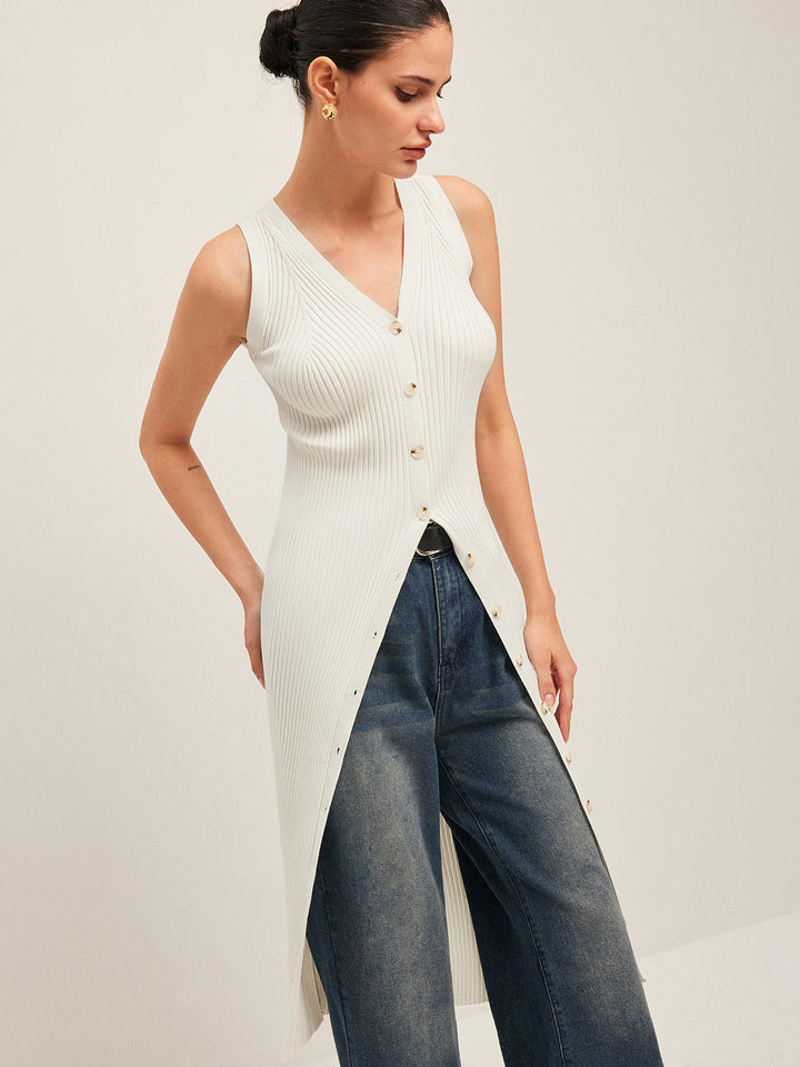 Soleil Knit Maxi Vest