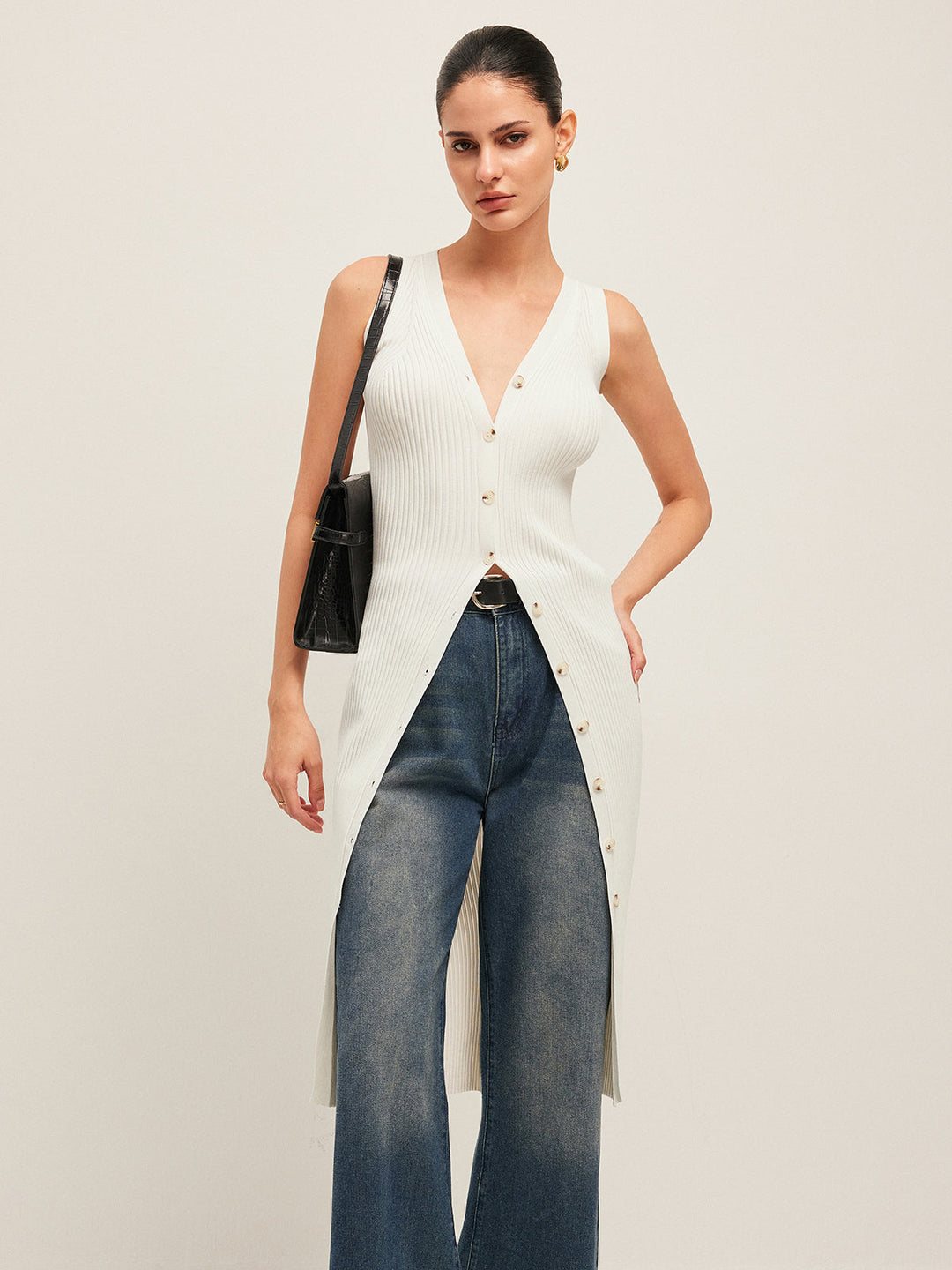 Soleil Knit Maxi Vest