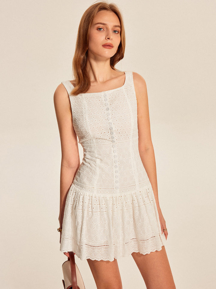 Élise Lace Mini Dress