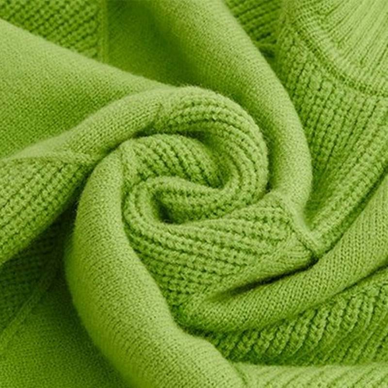Blair Geometric Ribbed Turtleneck Sweater