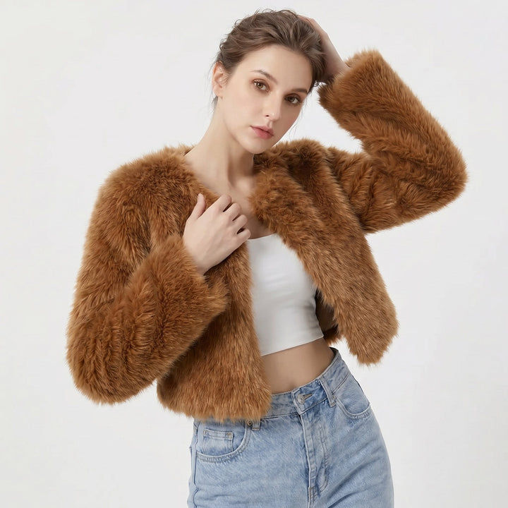 Bexlee Plush Cropped Jacket