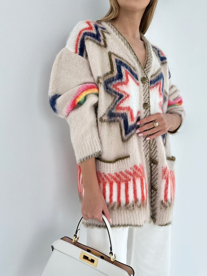 Scottie Southwestern Fringe Cardigan