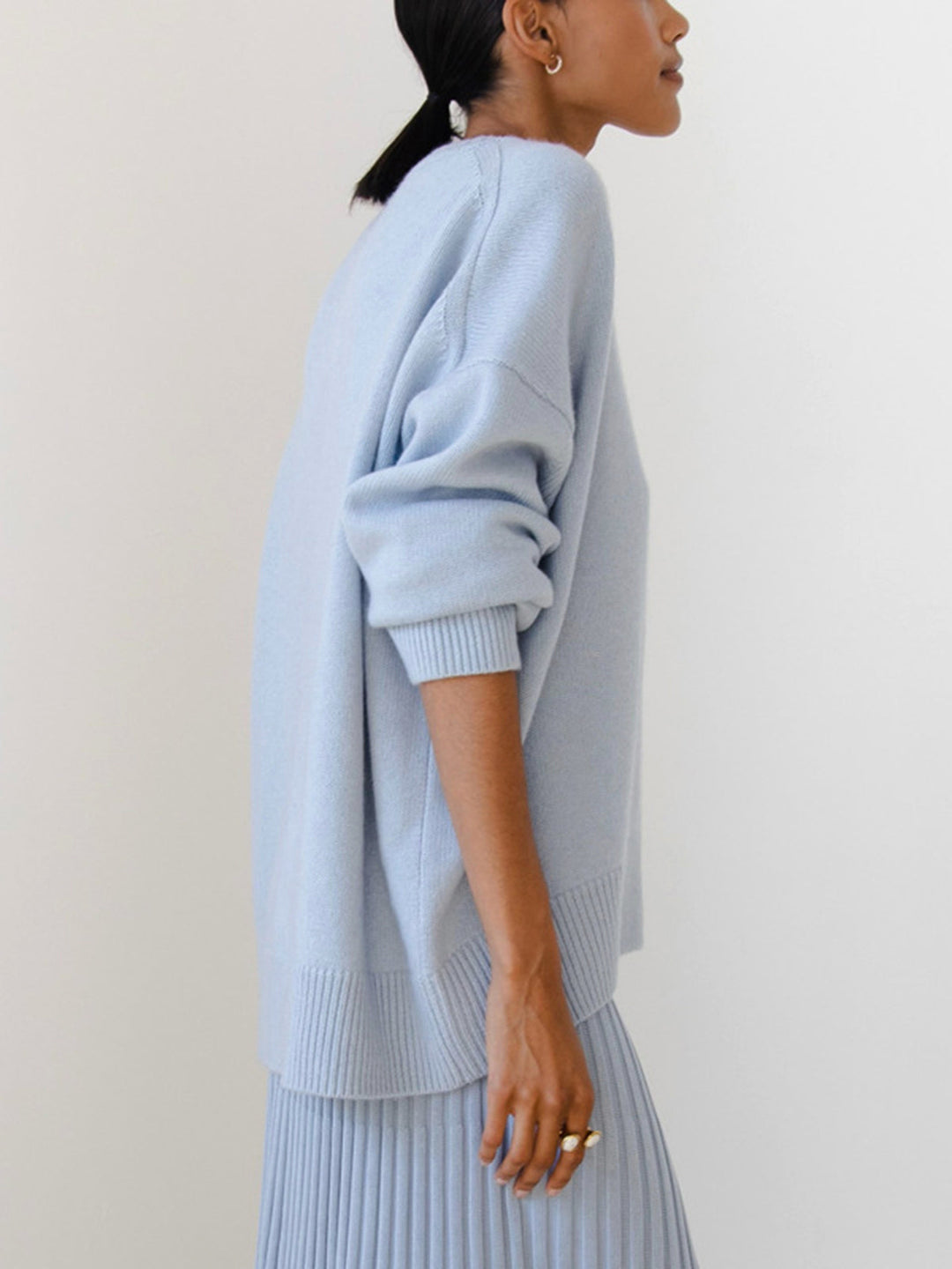 Orinthia Relaxed Crew Neck Sweater