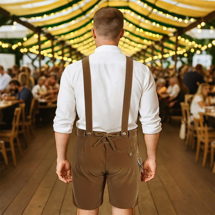 Laurenz Embroidered Lederhosen Set