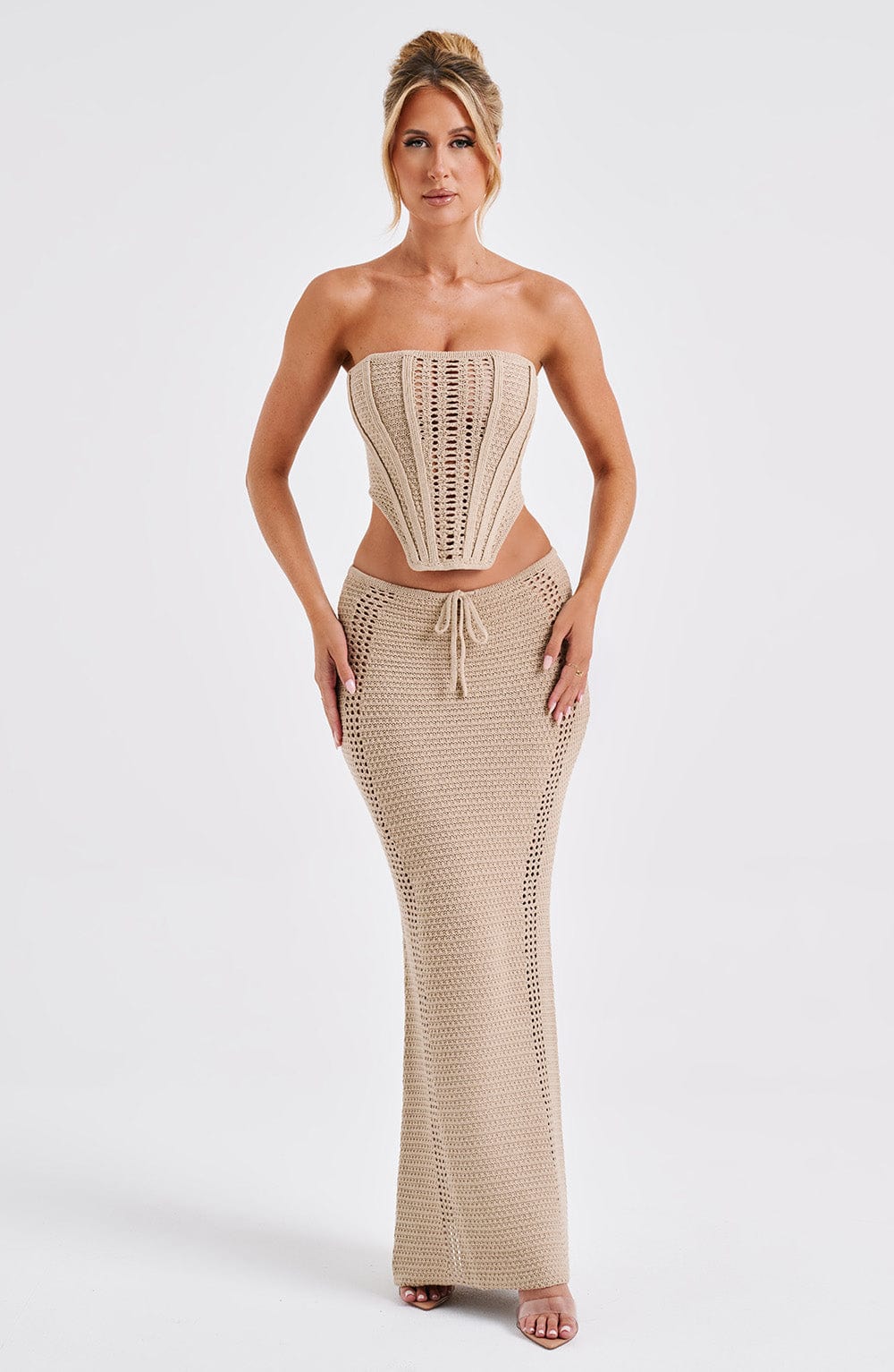 Chayenne Crochet Knit Maxi Skirt