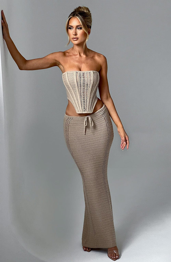 Chayenne Crochet Knit Maxi Skirt