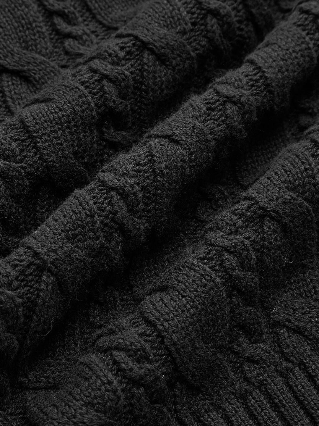 Yeti Keyhole Tie Neck Sweater