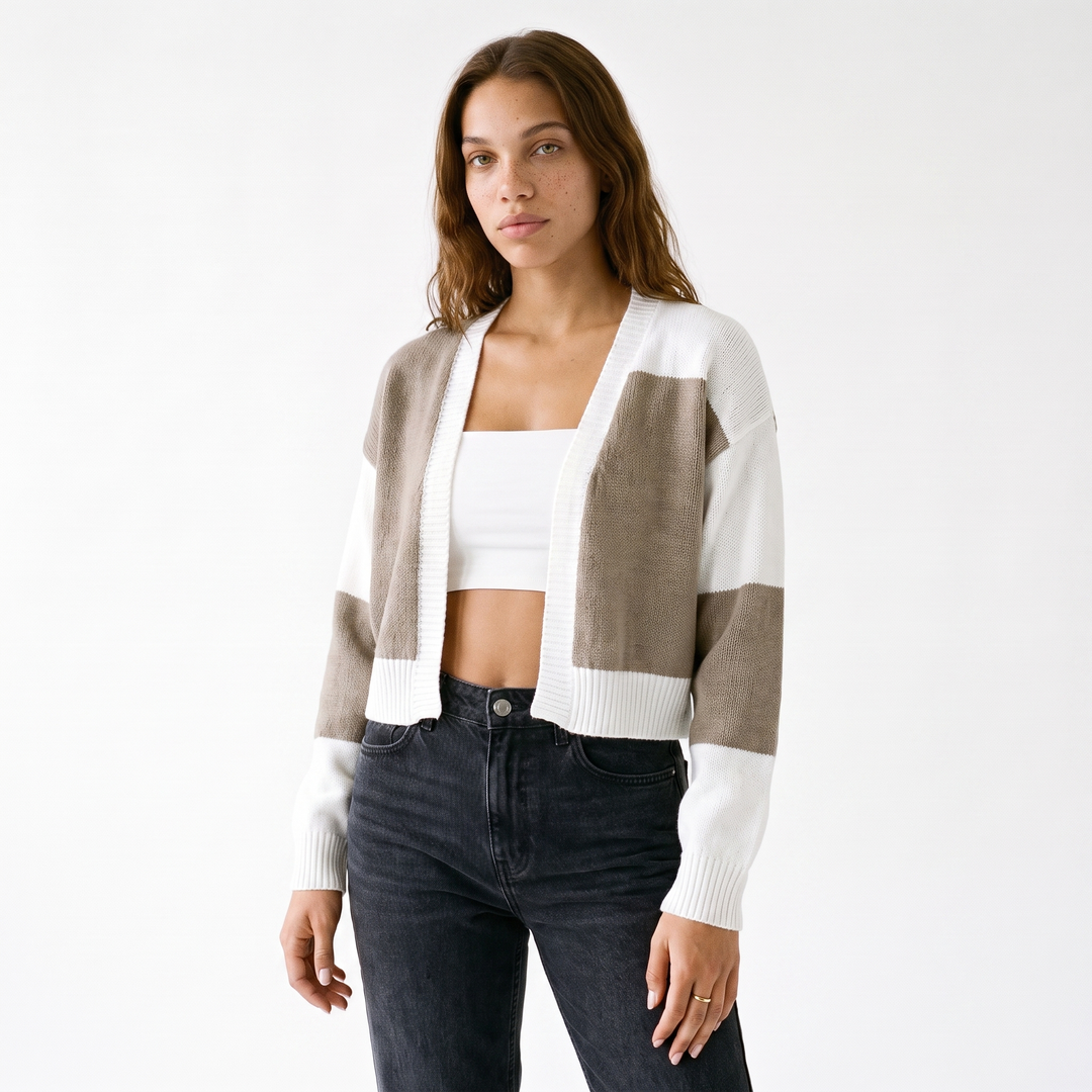Renata Refined Color Block Cardigan