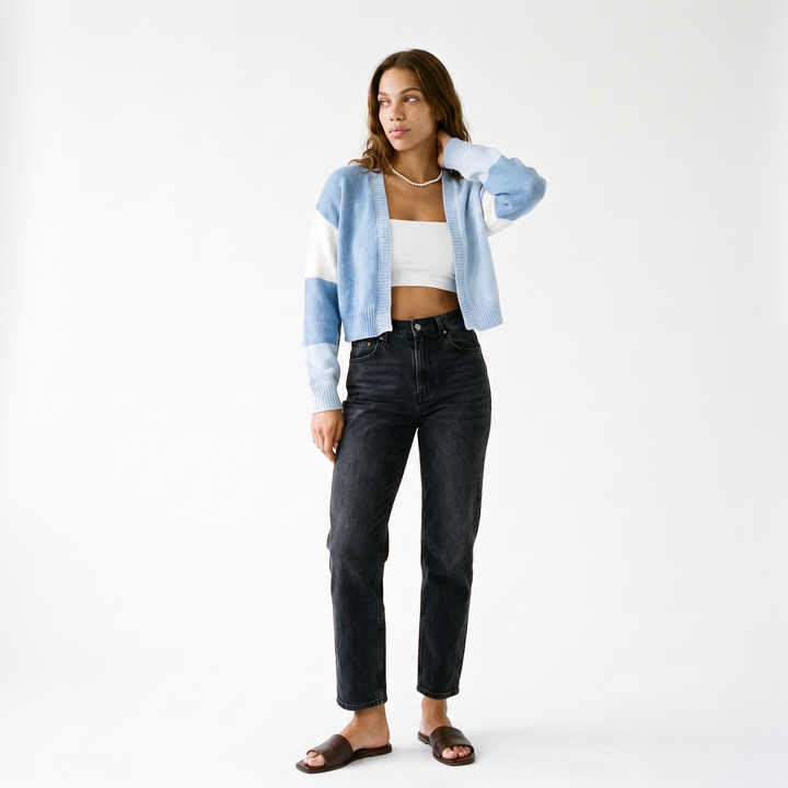 Renata Refined Color Block Cardigan