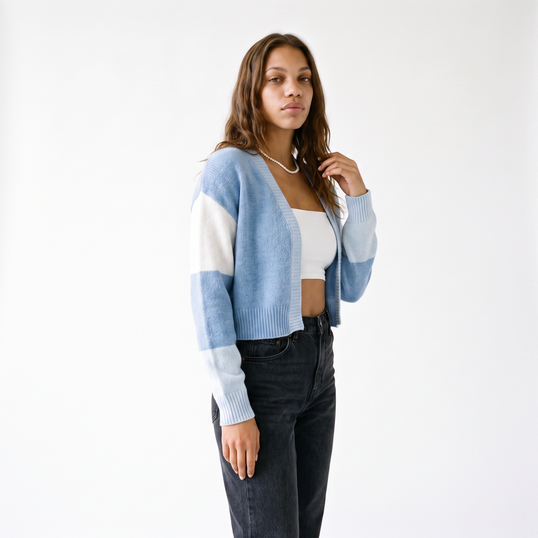 Renata Refined Color Block Cardigan