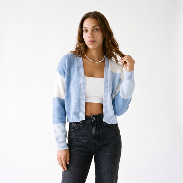 Renata Refined Color Block Cardigan