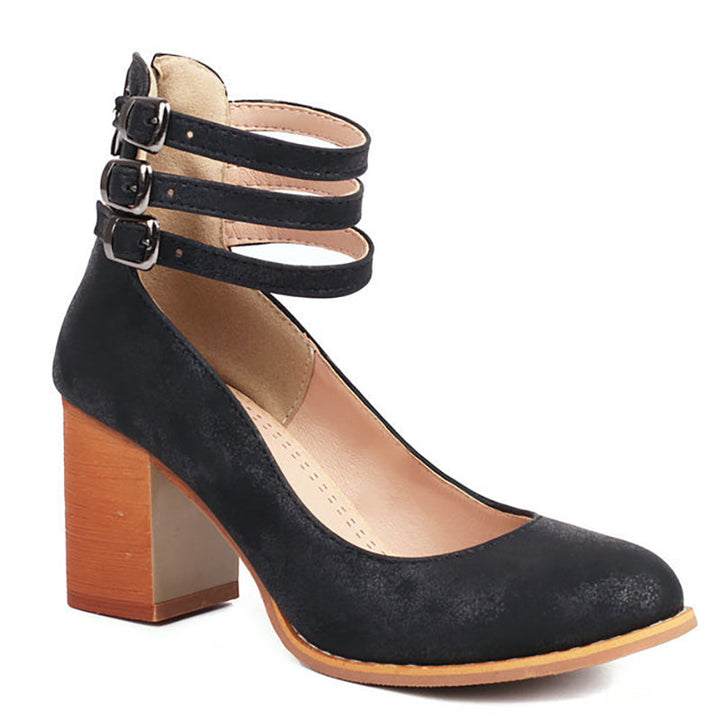 Casilda Aspen Strap Block Heel Booties