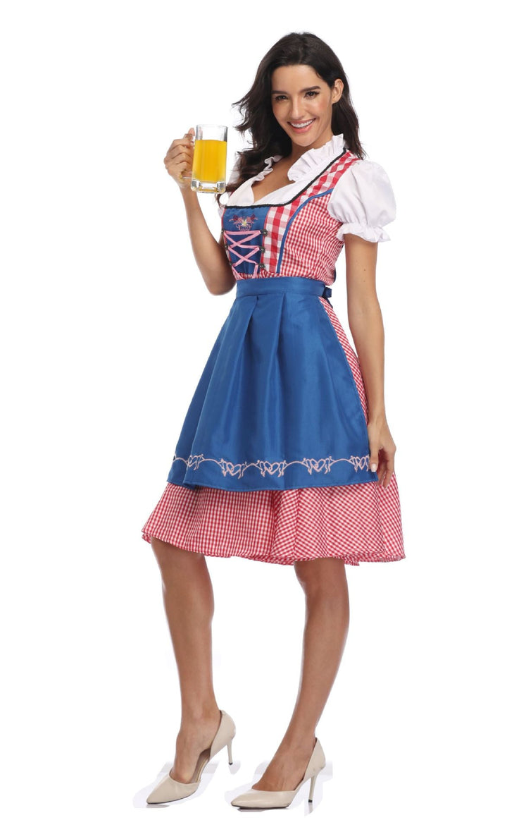 Dagmar Gingham Oktoberfest Dirndl Dress