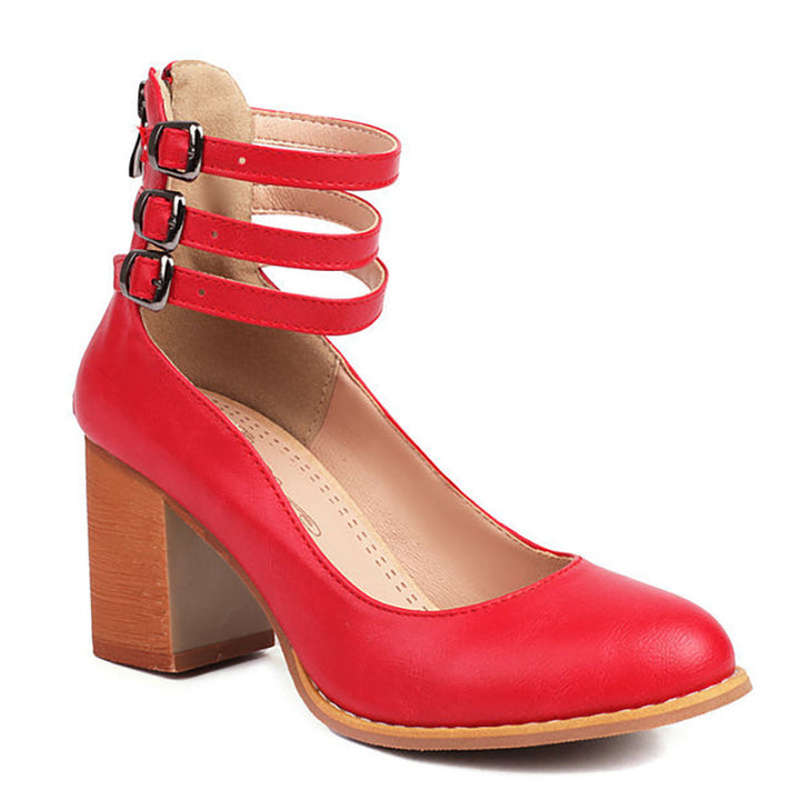 Casilda Aspen Strap Block Heel Booties