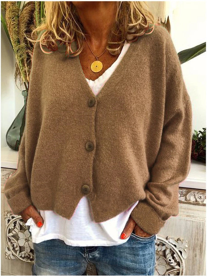 Rialta V-Neck Button Cardigan
