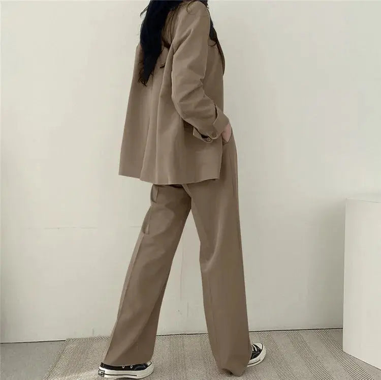 Katherine Essential Tailored Blazer & Wide-Leg Trouser Set