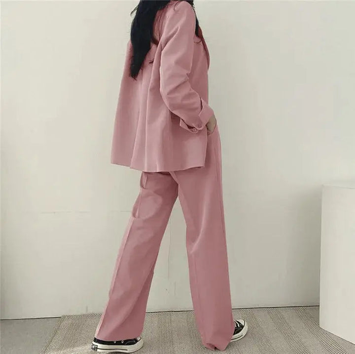 Katherine Essential Tailored Blazer & Wide-Leg Trouser Set