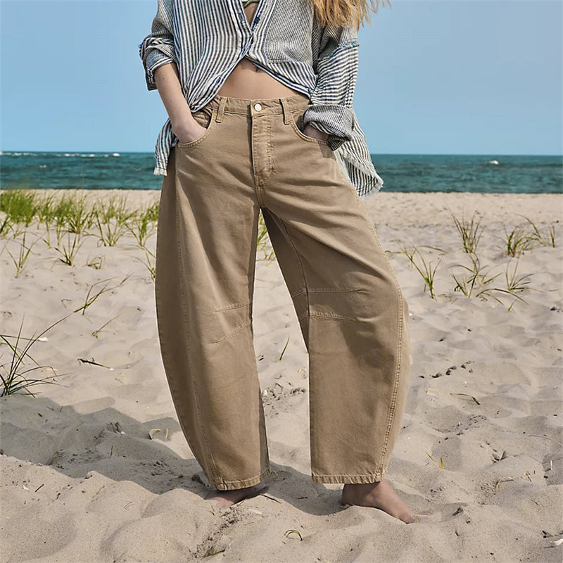 Barrel Barrel Leg Denim Pants