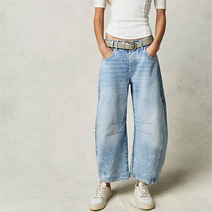 Barrel Barrel Leg Denim Pants