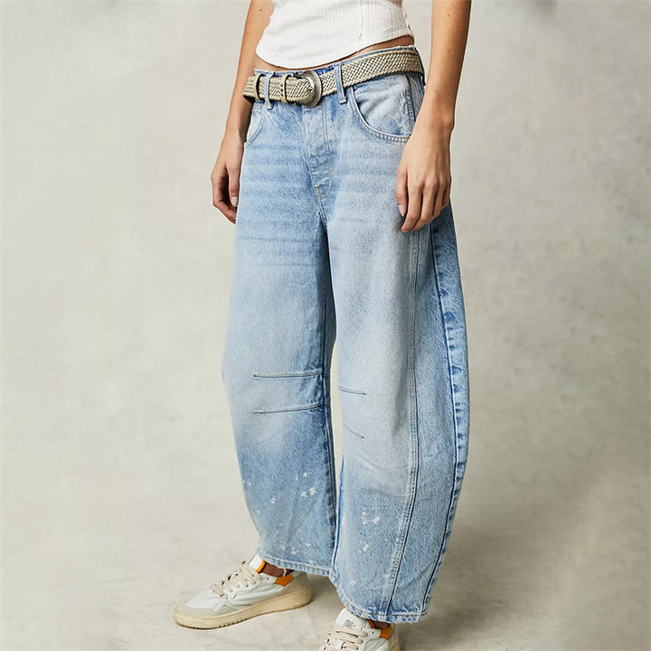 Barrel Barrel Leg Denim Pants