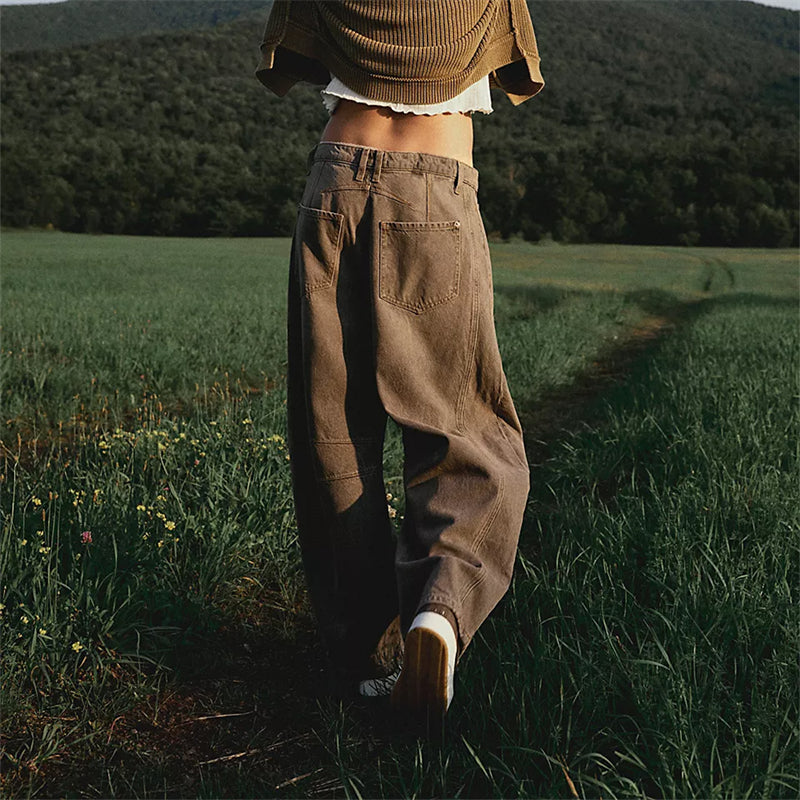 Barrel Barrel Leg Denim Pants