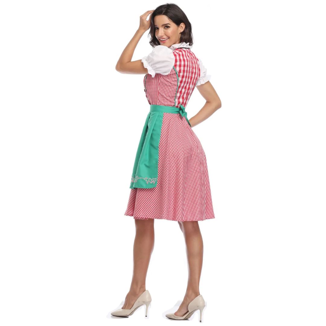 Olga Gingham Oktoberfest Dirndl Dress