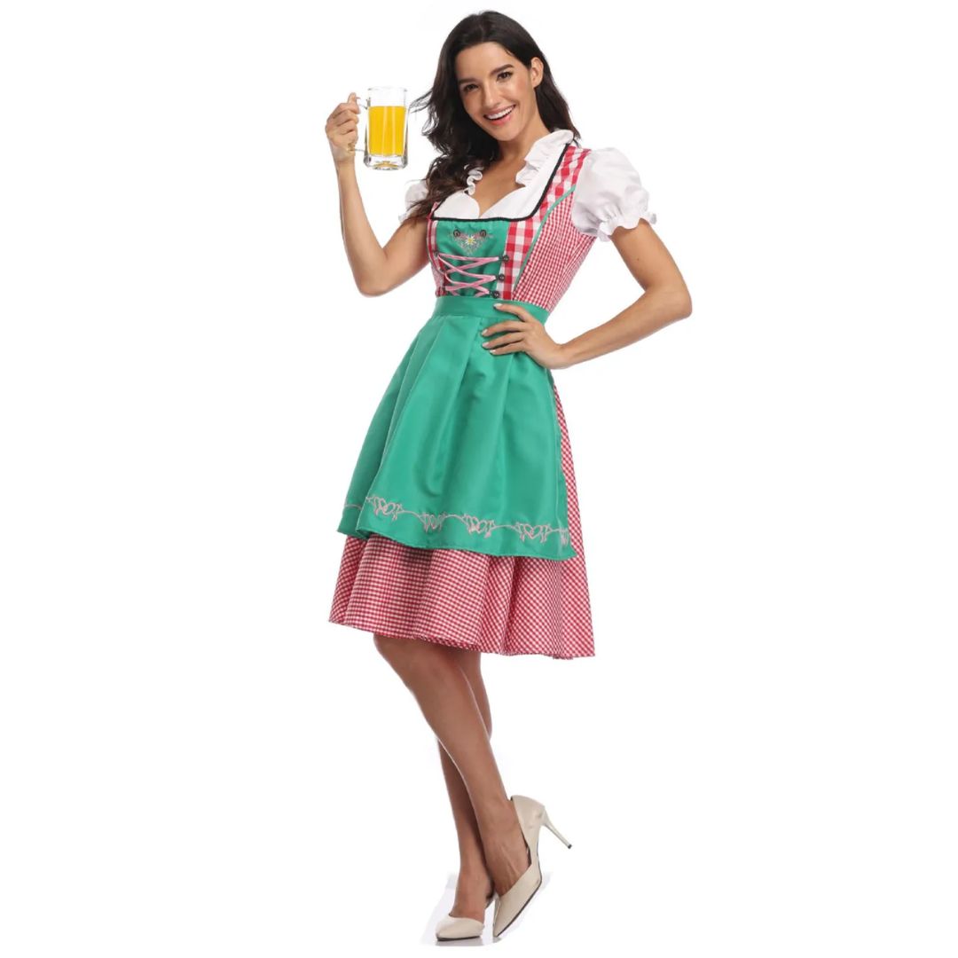 Olga Gingham Oktoberfest Dirndl Dress