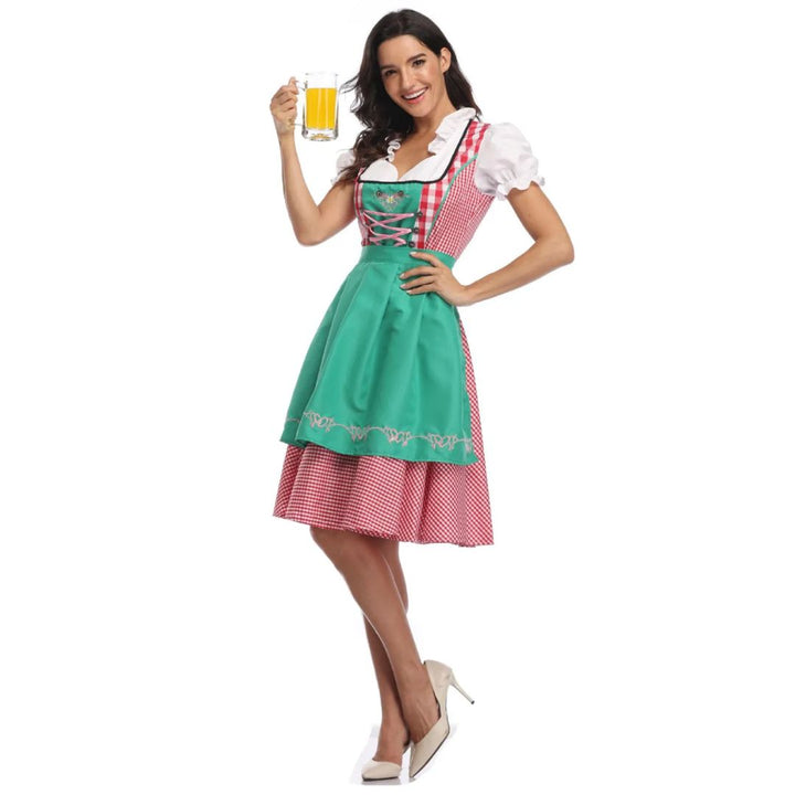 Olga Gingham Oktoberfest Dirndl Dress