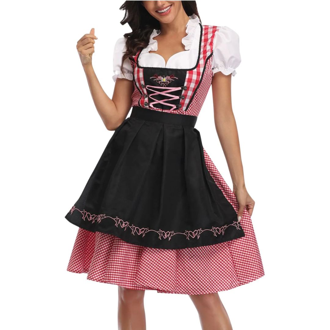 Olga Gingham Oktoberfest Dirndl Dress